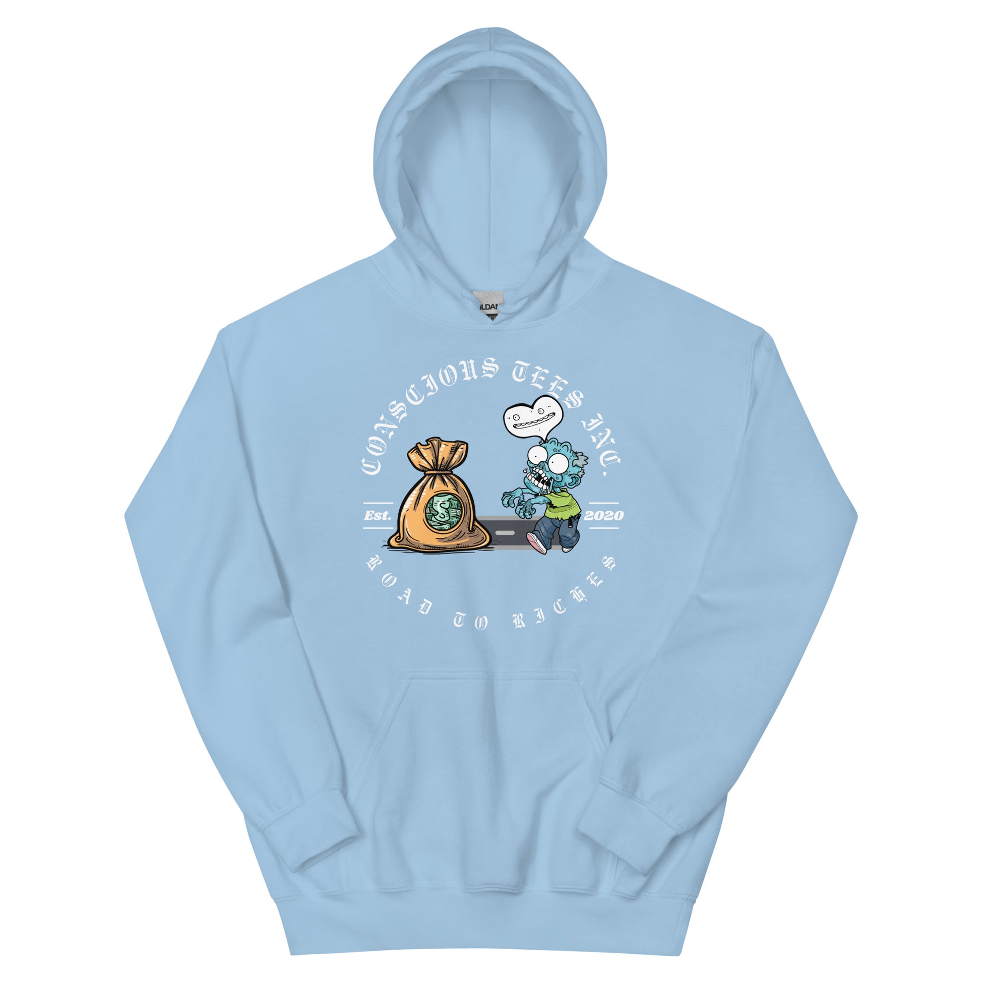 Road to Riches Character Unisex Hoodie - Conscious tees inc.