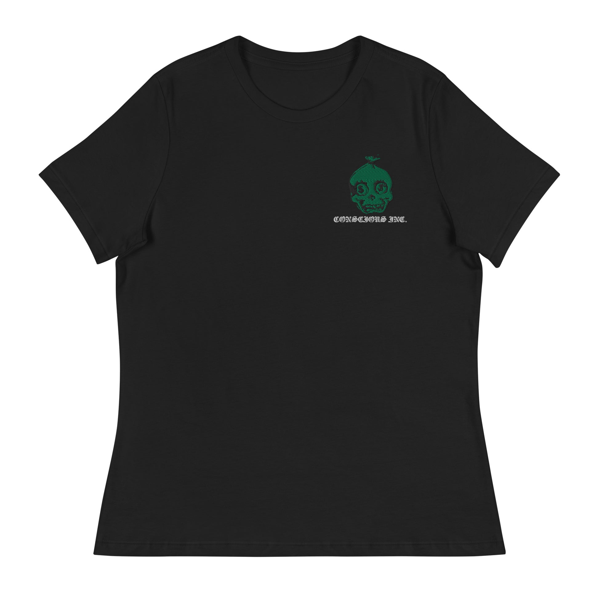 Money Bag SkullWomen's Relaxed T-Shirt - Conscious tees inc.