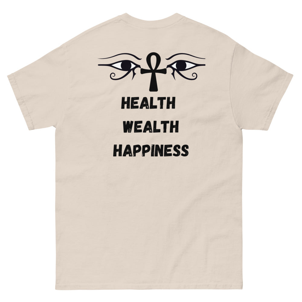 HEALTH, WEALTH, HAPPINESS - Men's Tee - Conscious tees inc.