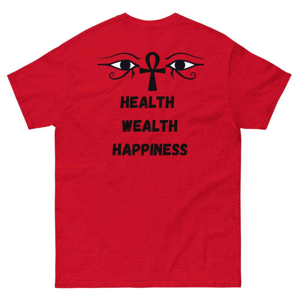 HEALTH, WEALTH, HAPPINESS - Men's Tee - Conscious tees inc.