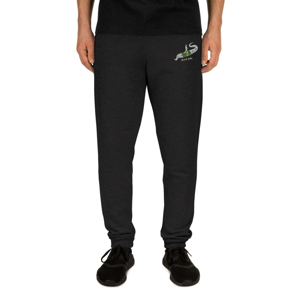 "Road To Riches" Unisex Embroidered Joggers - Conscious tees inc.
