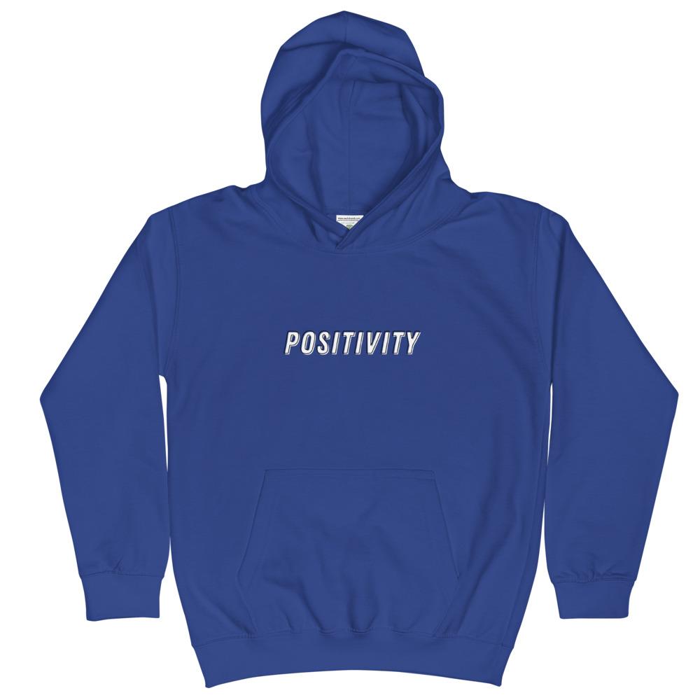 "Positivity" Kids Hoodie - Conscious tees inc.