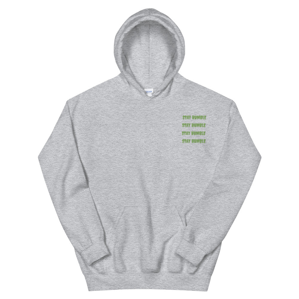 "Stay Humble" Embroided Unisex Hoodie - Conscious tees inc.