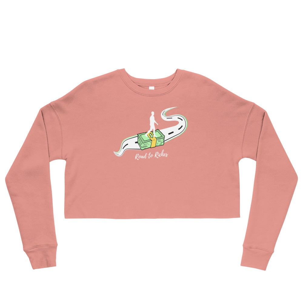 "Road to Riches" Crop Top Sweatshirt - Conscious tees inc.