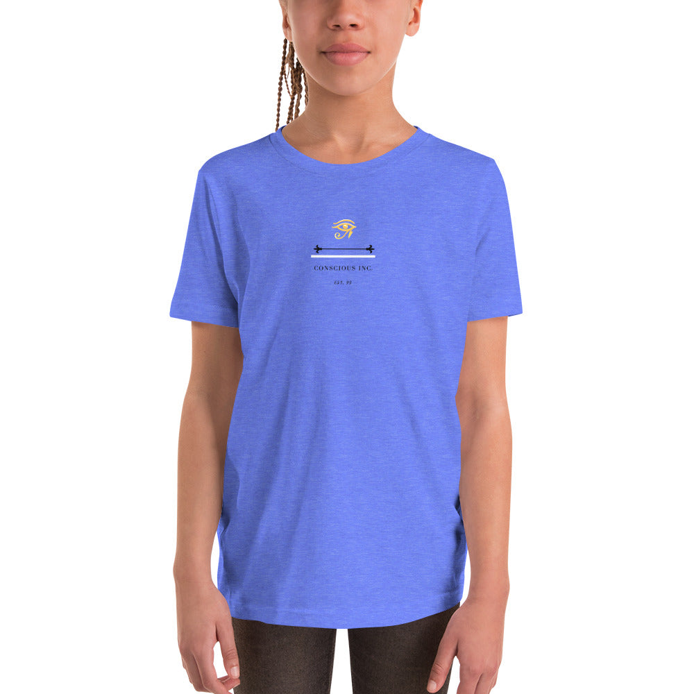 Youth Unisex "Conscious Being" Short Sleeve T-Shirt - Conscious tees inc.