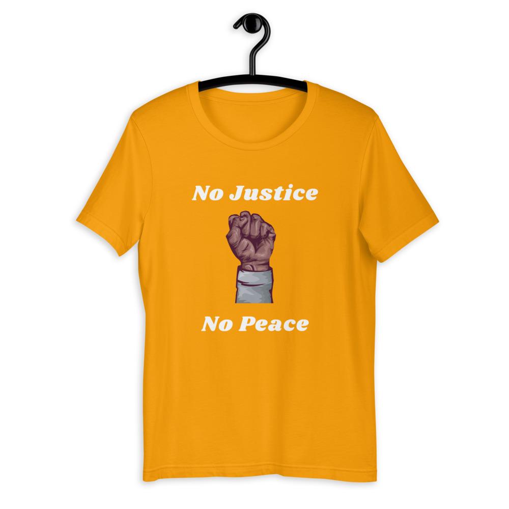 "No Justice = No Peace" Short-Sleeve Unisex T-Shirt - Conscious tees inc.