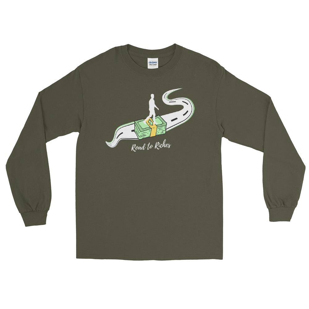 "Road to Riches" Long Sleeve Shirt - Conscious tees inc.