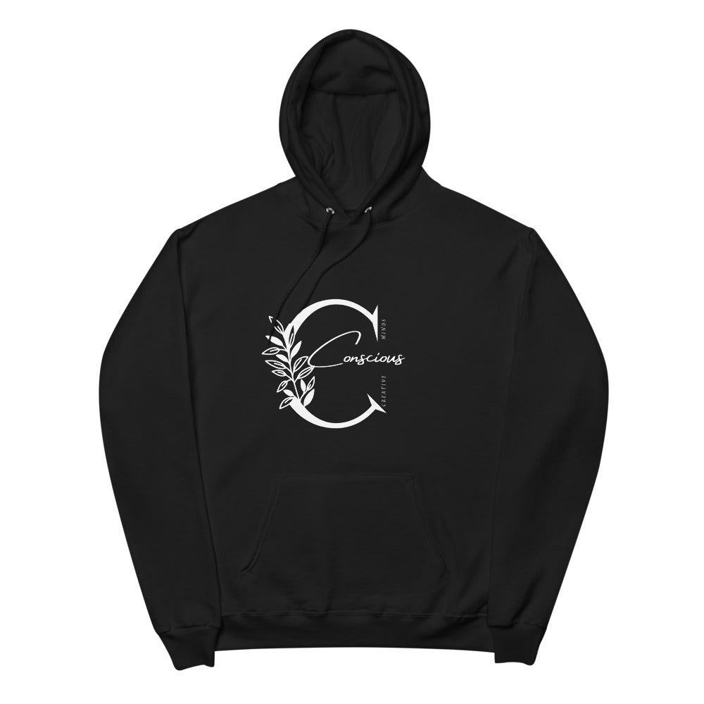 Conscious Unisex fleece hoodie - Conscious tees inc.