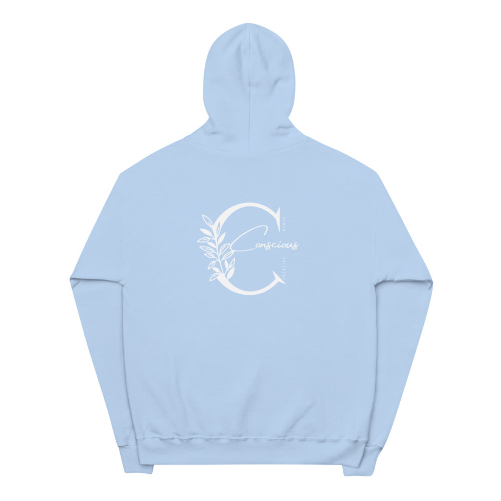 Conscious Unisex fleece hoodie - Conscious tees inc.
